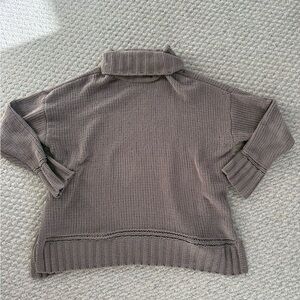 Aerie Taupe Turtleneck Sweater